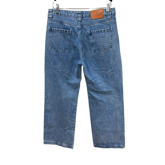 Princess Polly SERENITIA MID RISE RELAXED JEANS LIGHT WASH Size 8 - Picture 4 of 7